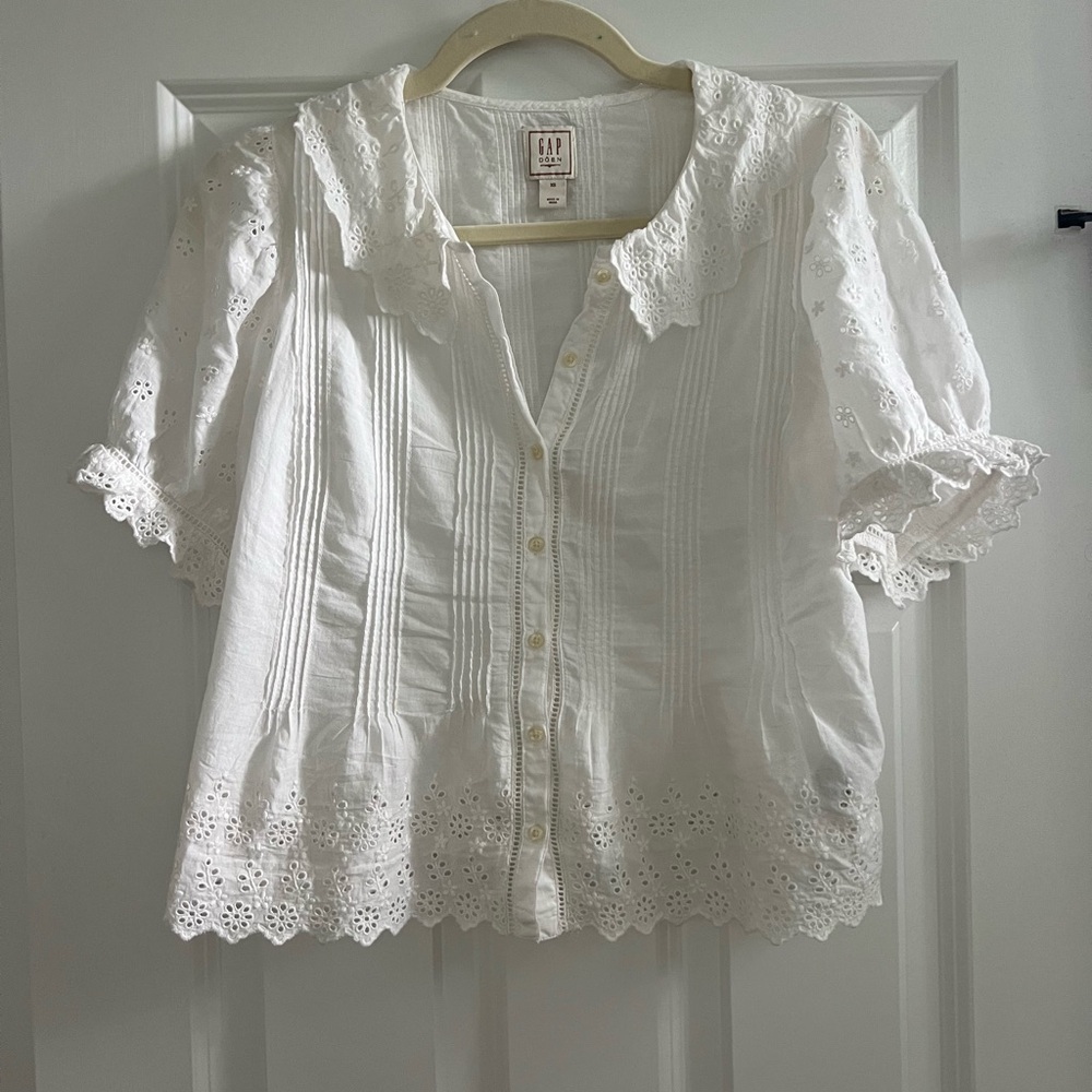 Doen x Gap Eyelet Top XS
